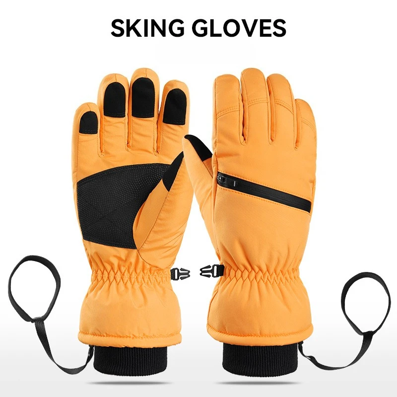 

High-quality Men Women Waterproof Ski Gloves Comfortable Winter Thermal Touchscreen Gloves for Mountaineering & Sports