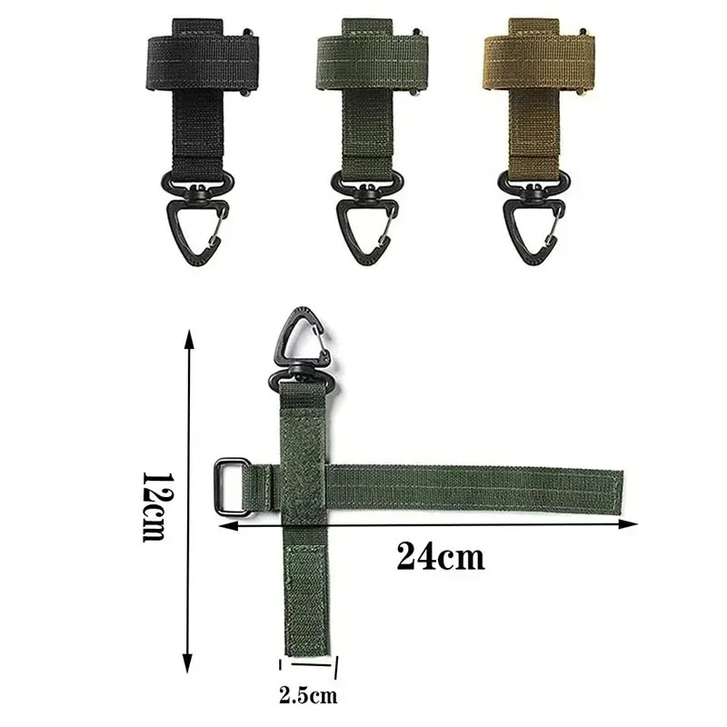 Glove Buckle Nylon Webbing Outdoor Tactical Gloves for  Enthusiasts Climbing Rope Triangle Storage Buckle Battle Belt