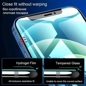 Komplette Abdeckung Hydrogel Movie 10000D für iPhone 14 11 12 13 Pro Max 7 8 14 plus Bildschirmschutz für iPhone 13 12 Mini 15 XR XS Max 10 Hauptverkäufe von Aquagel - №8