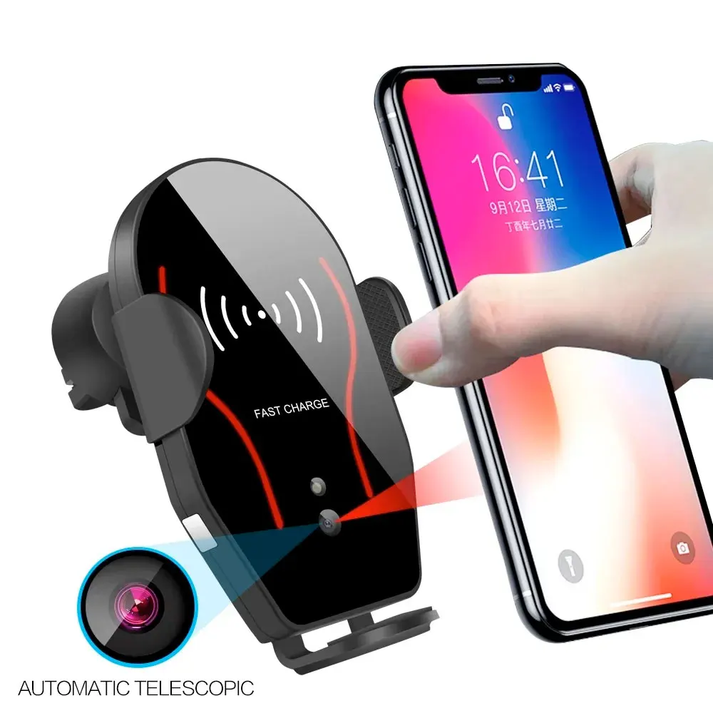 STONEGO Air Vent Car Charger Holder - 10W/7.5W/5W Qi Fast Charging & Touch Control for Secure Phone Mounting