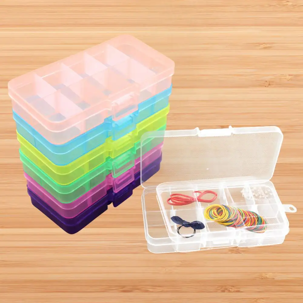 Transparent Jewelry Box Removable Storage Case Storages Container Dustproof And Durable Beaded Decorative Box Plastic Boxes