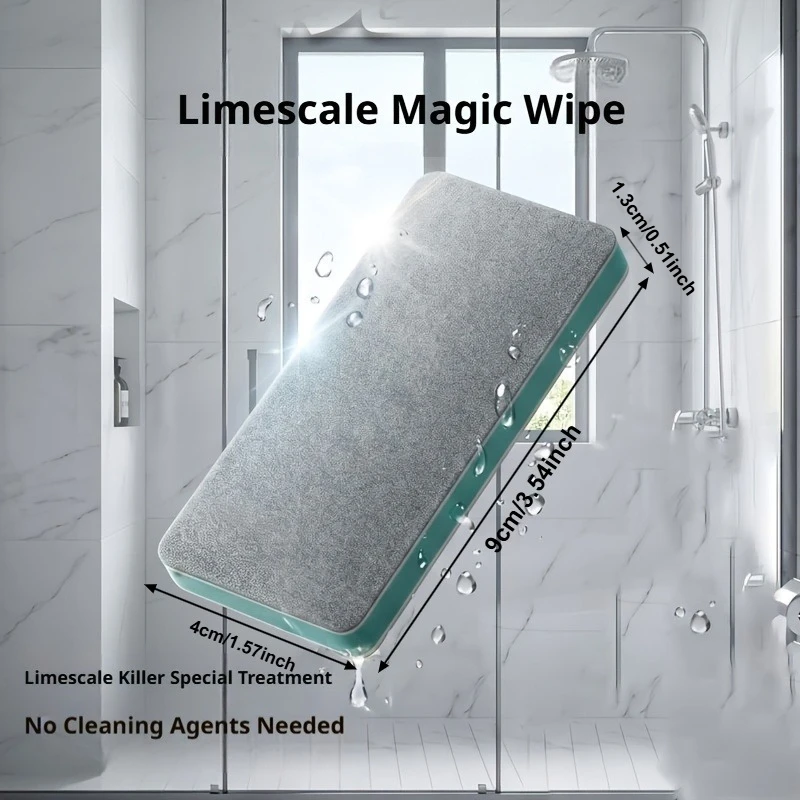 6-10-20Piece Magic Hard Water Stain Cleaning Sponge, Reusable 1.6 * 3.5 Inch Descaling Erase Block, Suitable for Shower Doors