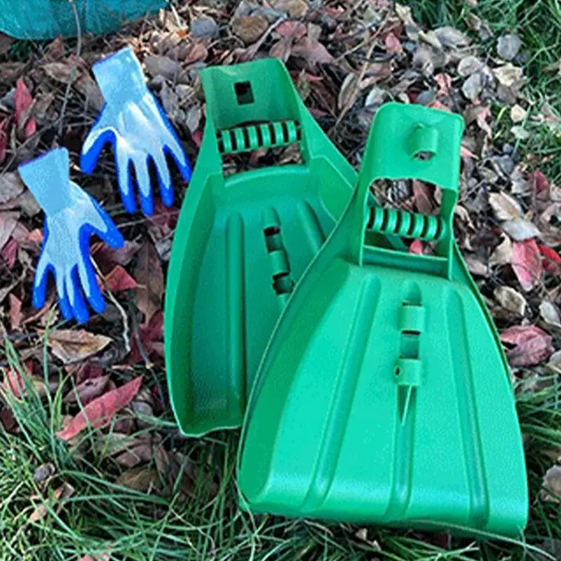 

2Pcs Leaf Grabbers for Hands Leaf Scoops and Claws Hand Rakes Garden Yard Hand Scoops Leaves for Debris Farming Yard Work Lawns