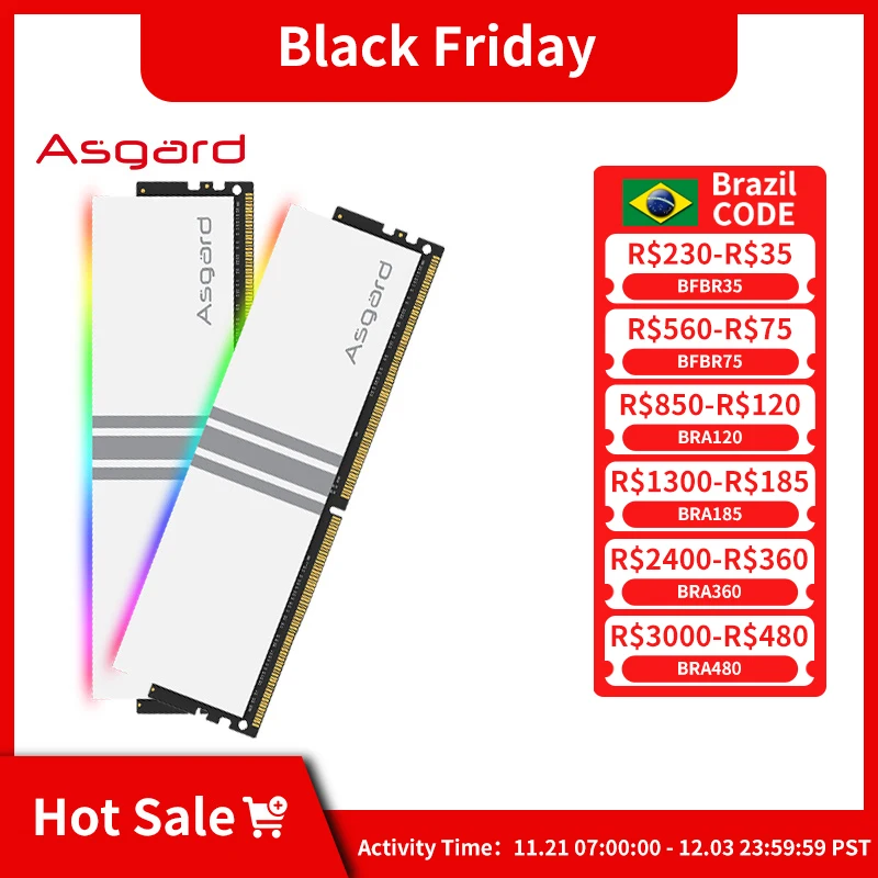Asgard V5 DDR4 RGB RAM 8 ГБx2 16