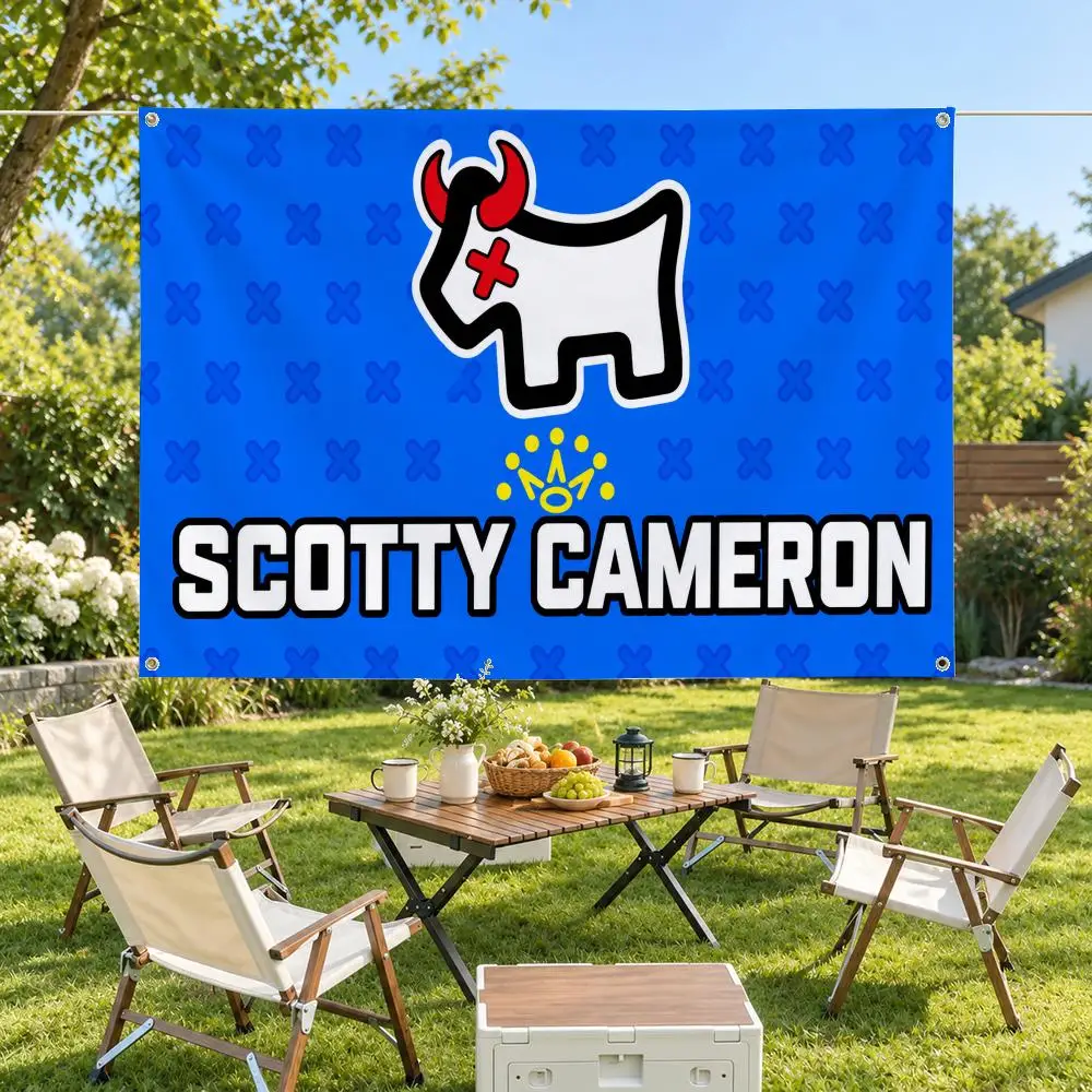 Brand Scotty Cameron Flags Minimalist Fabric Banner Flags Garden Shop Bedroom Festival Birthday Wall Decor