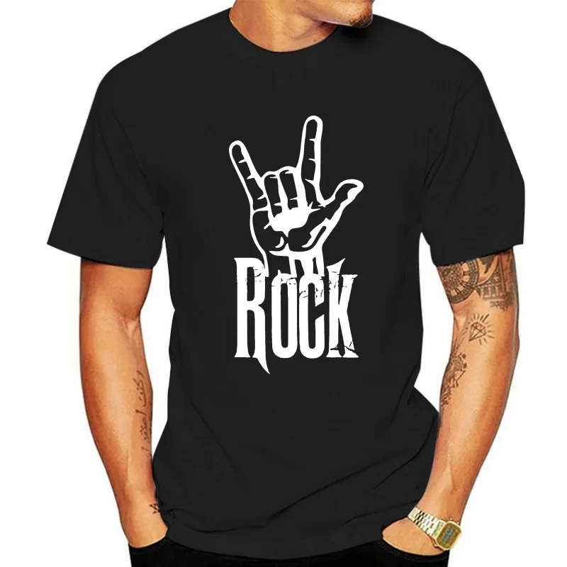 T-shirt tagless popular para homens, Rock T S N Roll H T-ShirtPrint