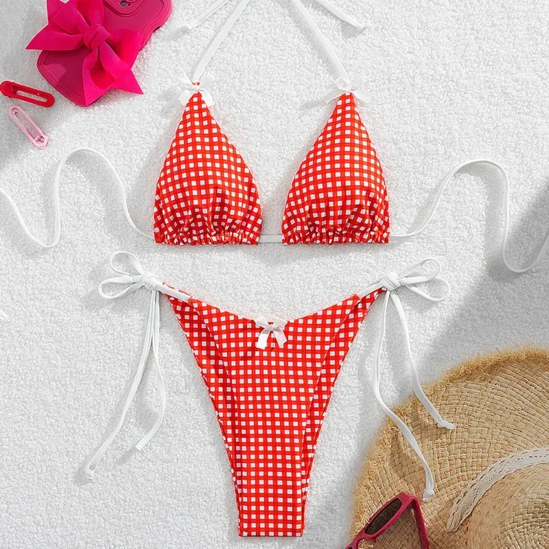 Nuevos Bikinis sexis, trajes de baño para mujer, traje de baño Push Up para mujer, ropa de baño para playa, trajes de baño, conjunto de Bikini brasileño, bañista para piscina 2025