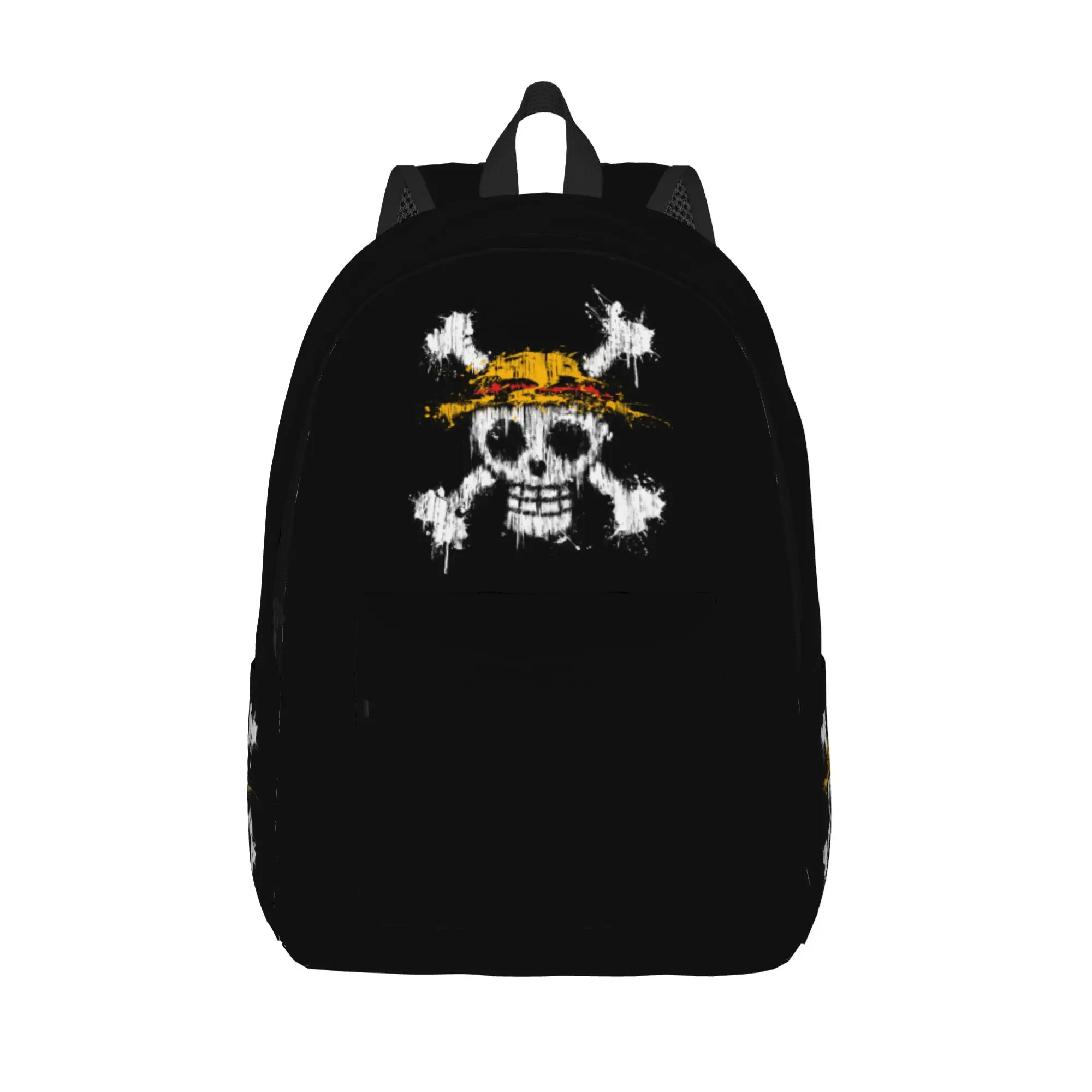 Luffys O-one-pieces  Fashion Backpack Outdoor Student Work Skull Daypack for Men Women College Canvas Bags