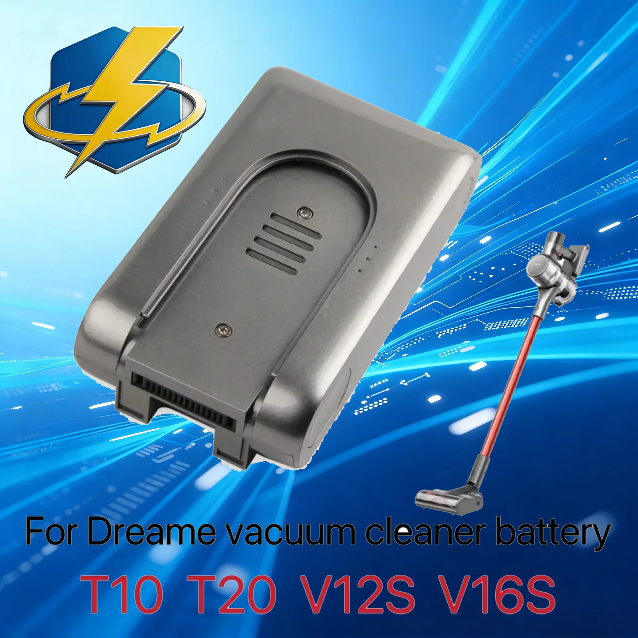 

Аккумуляторная батарея JULI 18650 для беспроводных пылесосов Dreame V11, V11SE, V12, VVT1, VVN6, VVA1, сменная батарея