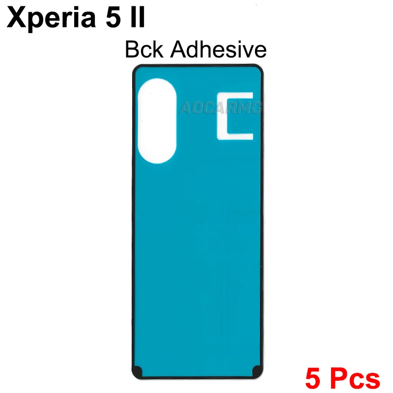 5Pcs/Lot For SONY Xperia 5 II X5ii SO-52A SOG02 Front LCD Display Screen Adhesive Back Cover Rear Housing Door Sticker Glue Tape