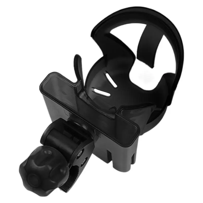 

Stroller Cup Holder Attachment Electric Scooter Cup Holder Attachment 360 Rotatable 2-in-1 Storage Organizer Non-Slip For