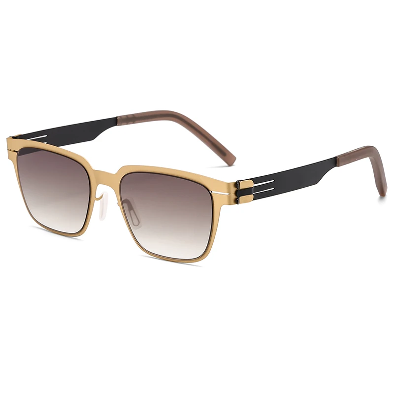 2027 Deutschland Design Sonnenbrille Herren BO Ultraleichte Edelstahl-Biologische Stahl-Klassische Sonnenbrille Damen Outdoor-Fahrsonnenbrille – Detail 11