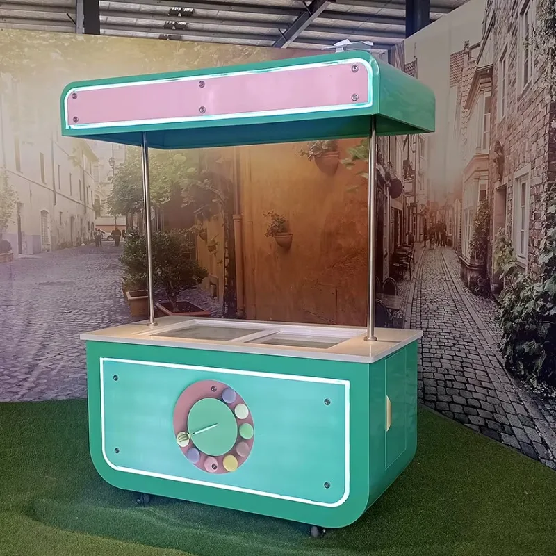 الآيس كريم تعويم رائجة البيع تصميم مخصص الغذاء الفريزر شاحنة التجارية المحمول مقطورة المصاصة عرض Sase العربة