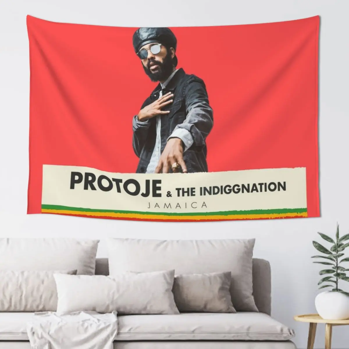 Protoje And The Indiggnation Jamaican Subculture Singer Tapestry Decor For Room Decoration Room Cute Room Decor Tapestry