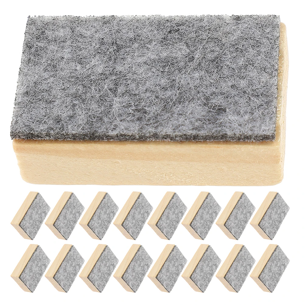 

24Pcs Small Felt Wood Chalk Eraser Portable Blackboard Cleaner for Classroom School Office Home Use School Chalkboard Eraser