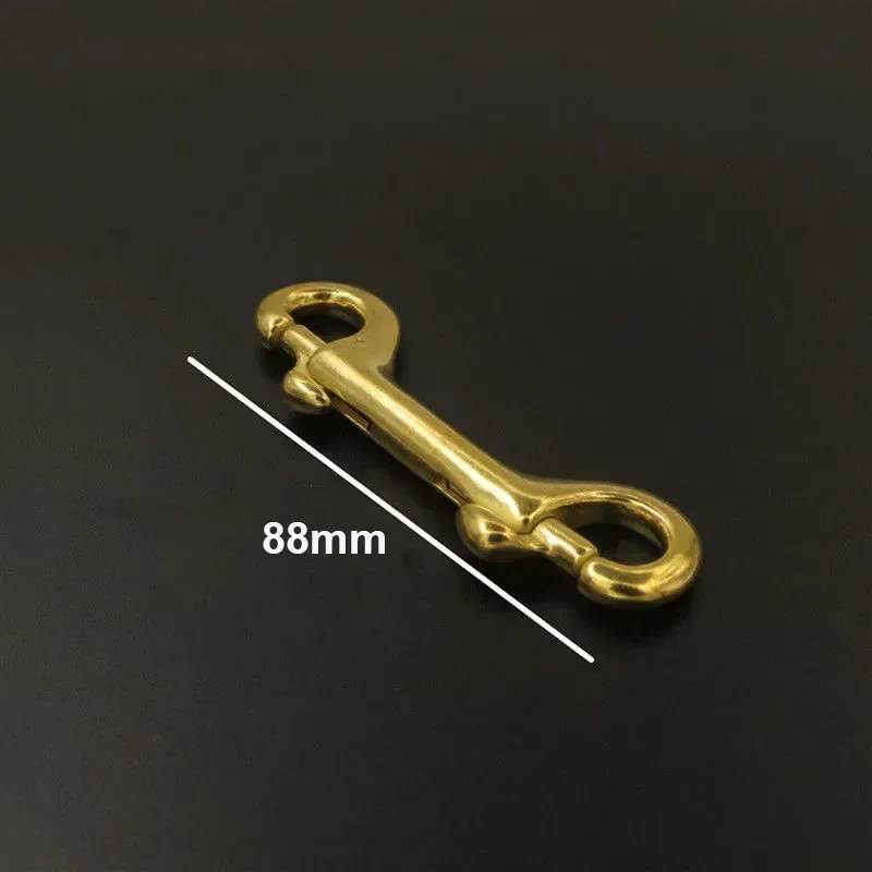 Solid brass Double End Snap Hook Bolt Trigger Clip Heavy Duty Luggage Pet Rope Leashes Clip High Strength