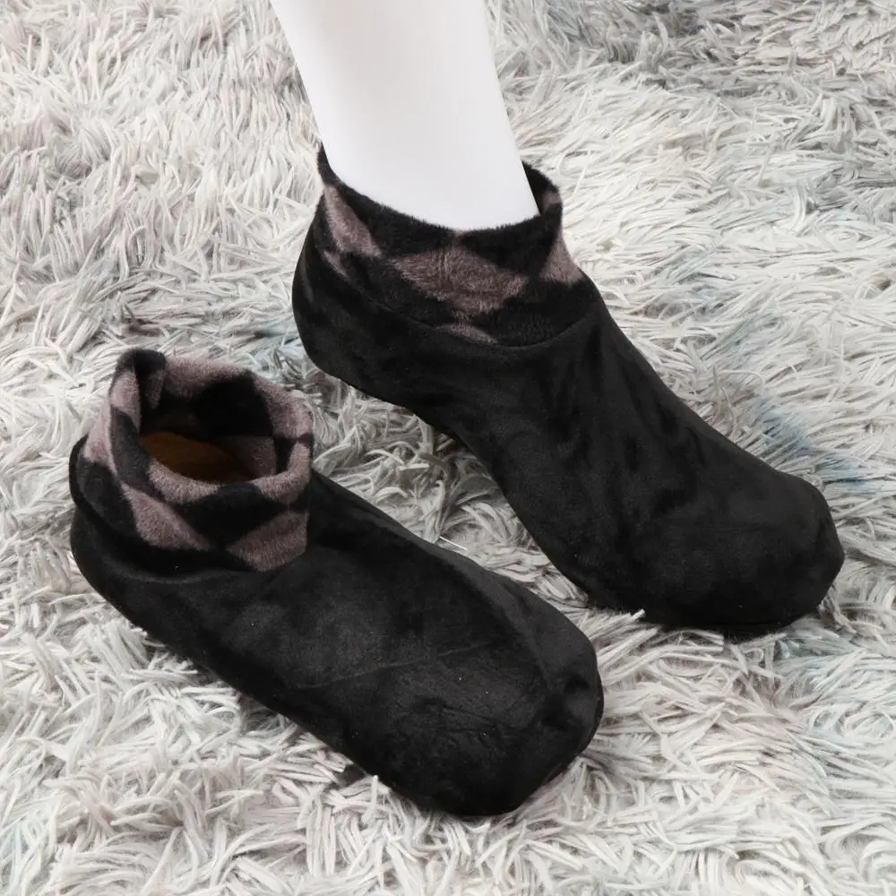 

Модные мужские утепленные носки для кровати, зимние теплые противоскользящие носки, домашние эластичные носки-тапочки