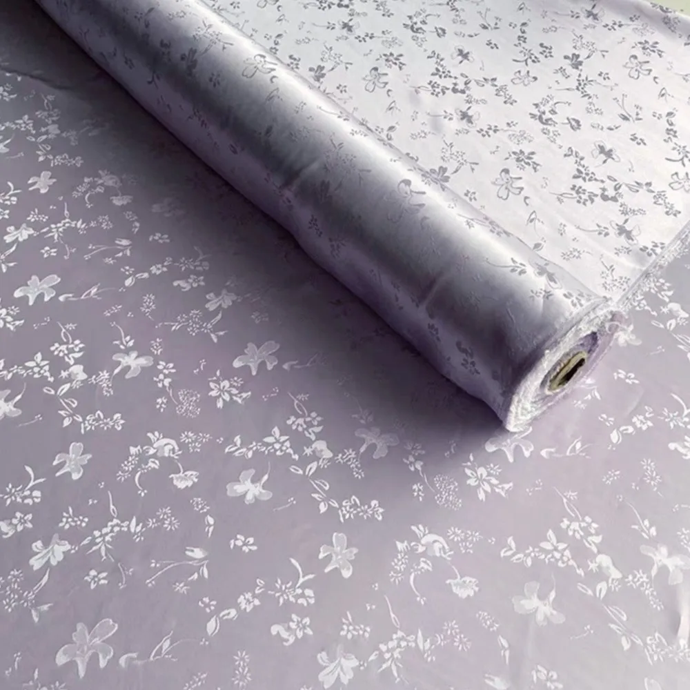 22 M Jacquard Satin Satin Fabric Flat Cut Republic of China Style Han Chinese Clothing Cheongsam Top Fabric