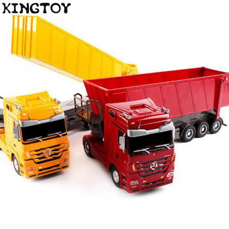 RC Truck 2.4G Big RC Dump Truck Tilting Cart Remote Control Truck Tip Lorry Radio Rc Trailer Rc Container Vehicle Rc Car Toy C15