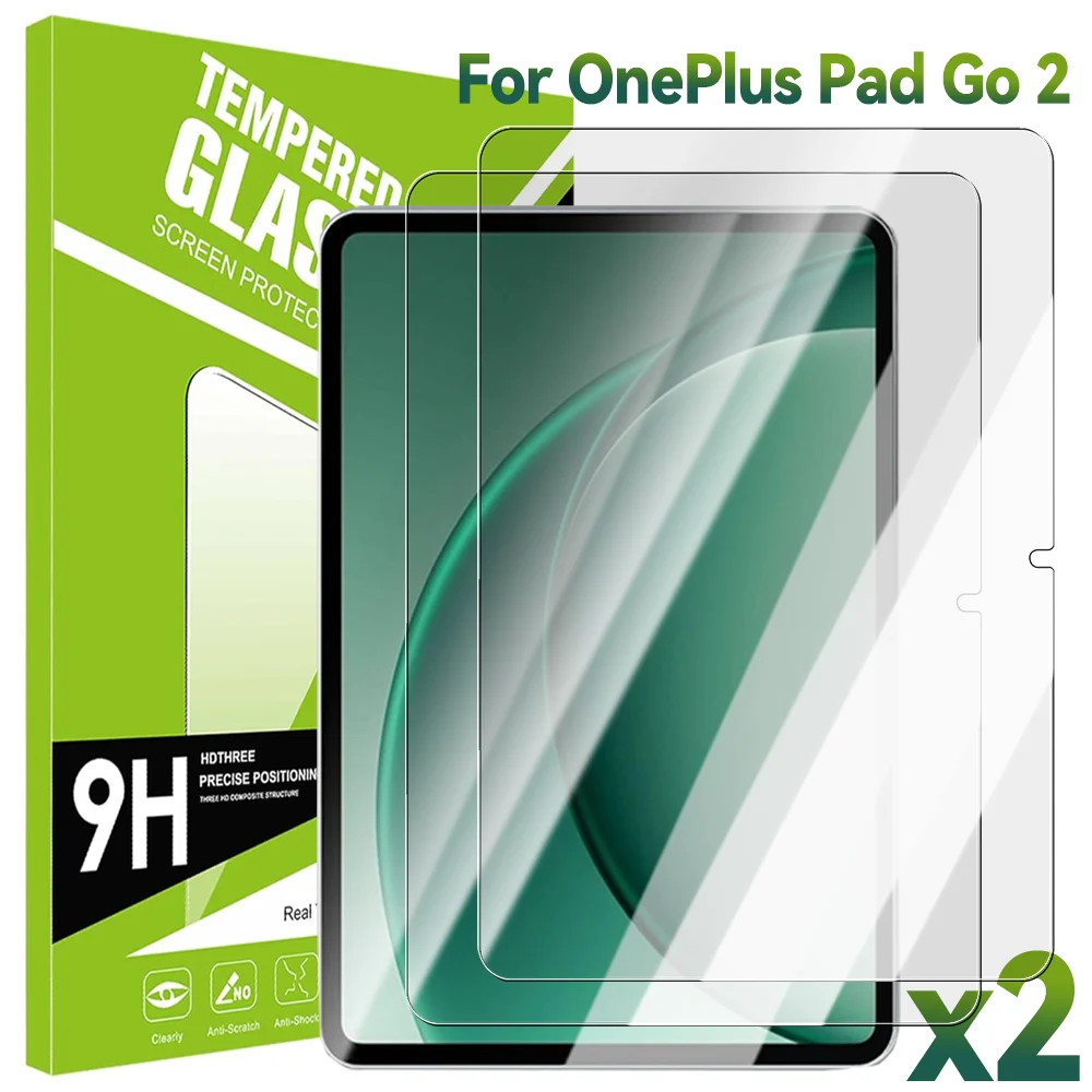 

2PCS for OnePlus Pad Go 2 Tempered Glass Screen Protector HD Clear Anti-scratch Protective Films for OnePlus Pad Go 2 Tablet