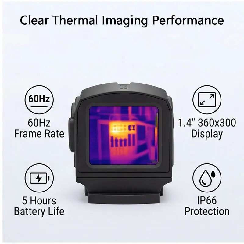 PR2 Touch Thermal Detector 4 Heat Color Modes Long Battery Portable Thermal Imaging for Field Heat Observation