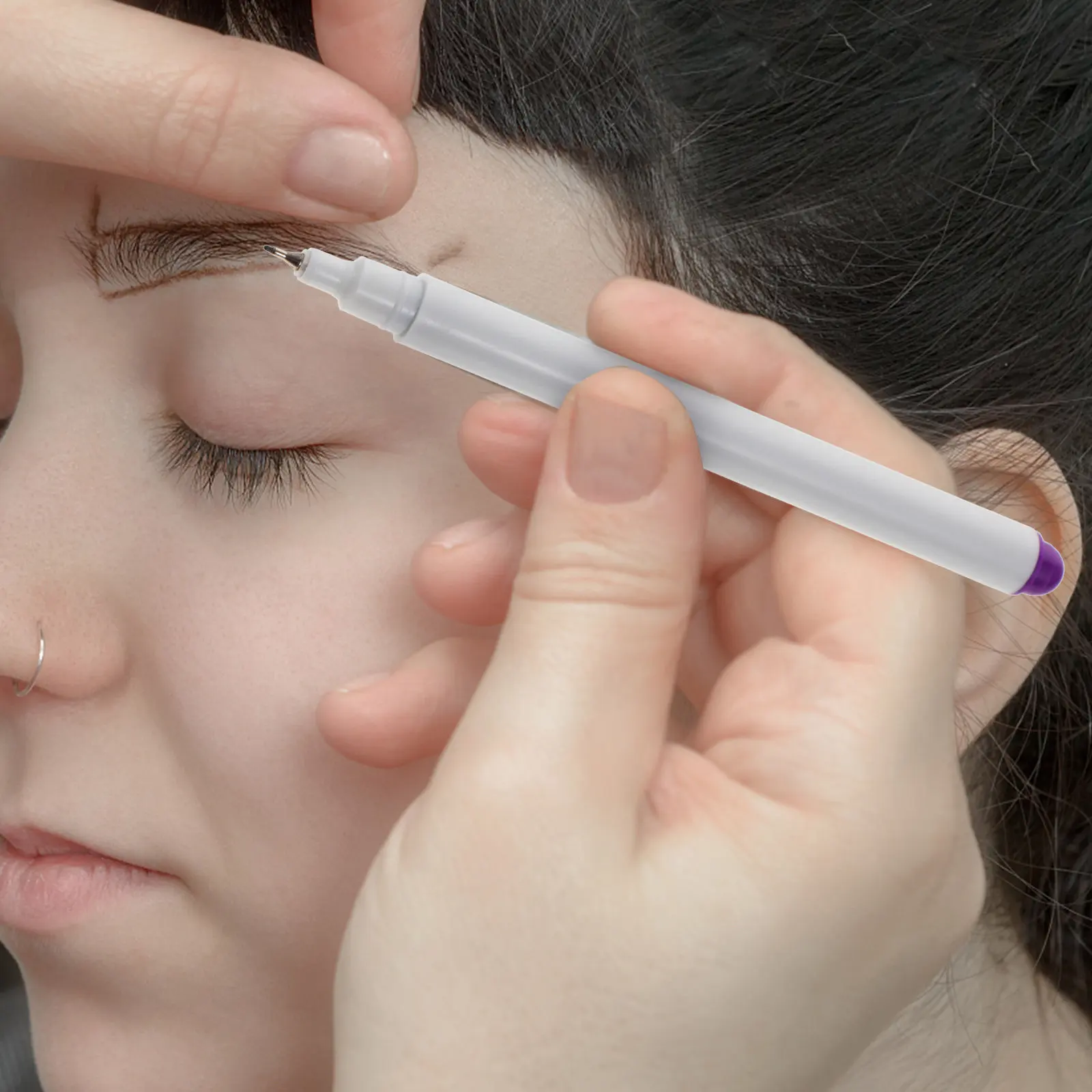 Brow Mapping Pen Set with Precision Ruler for Eyebrow Tattoo, Microblading & Permanent Makeup Artists