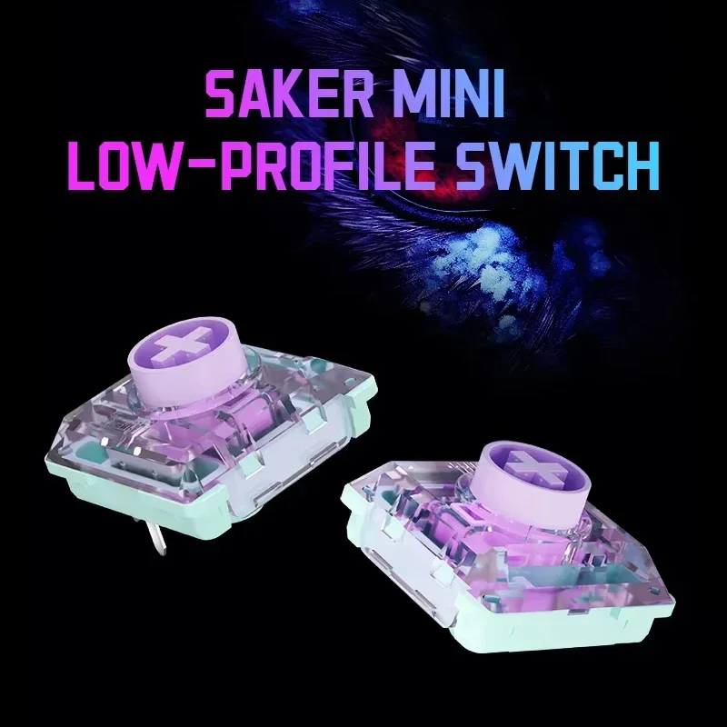 Kailh Saker Mini Low-Profile Switch 3Pin Ultra-Short Total Travel Quick Acuation Mechanical Keyboard Switch