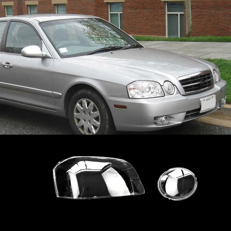 Voor KIA Optima 2003-2005 Koplampen Shell Head Light Shade Cover Transparante Lampenkap Gedimde & Grootlicht