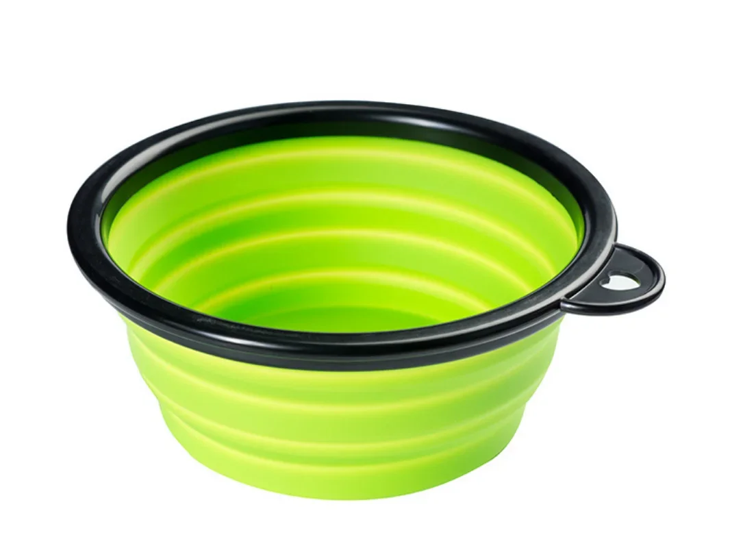 450ML Foldable Silicone Pet Bowl Portable Puppy Food Container Collapsible Feeder for Outdoor Camping Dog Accessories