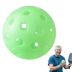 Glowing Pickle Ball Night Light Green Ball With 40 Holes Green Pickle Ball Gifts For Sports Outdoors Equipment Pickleball