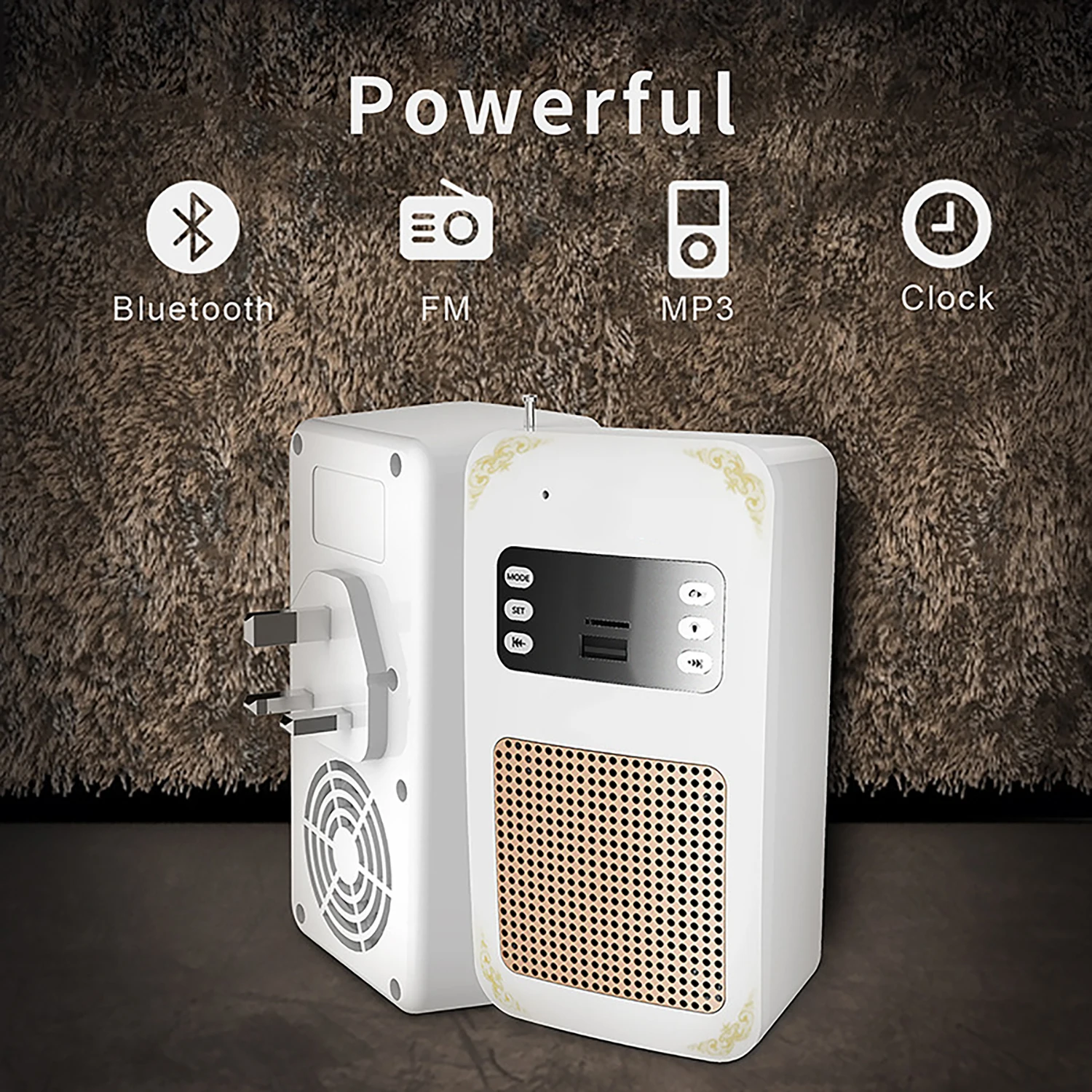 

Wall Plug Bluetooth Quran Speaker Lamp SQ-669 with MP3 Playback and App Control