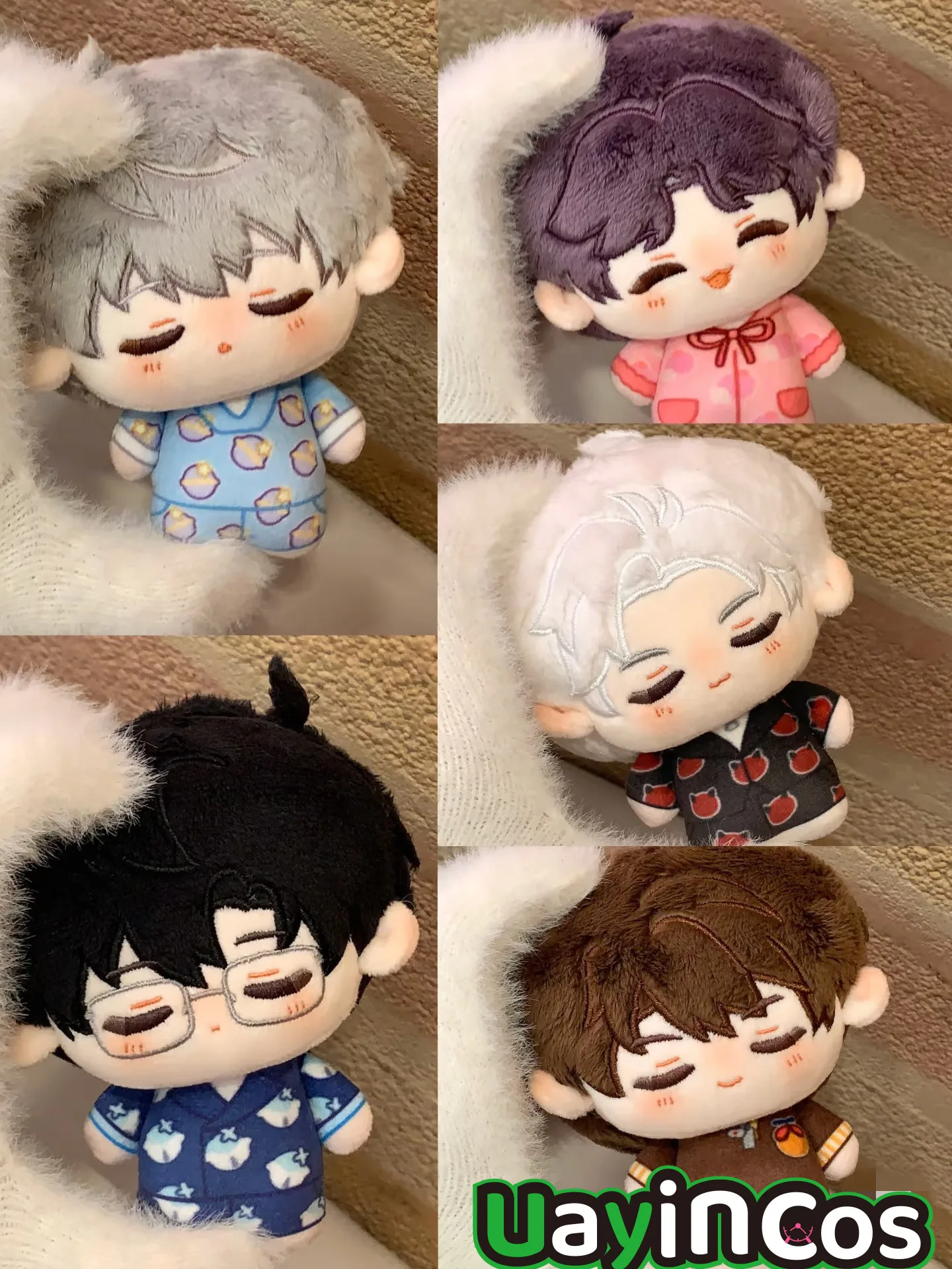 

10 см маска для глаз Love and Deepspace Sylus Caleb Xavier Zayne Rafayel Sweet Sleep Мягкие плюшевые игрушки для куклы Одежда Брелок Сумка Игрушка для детей
