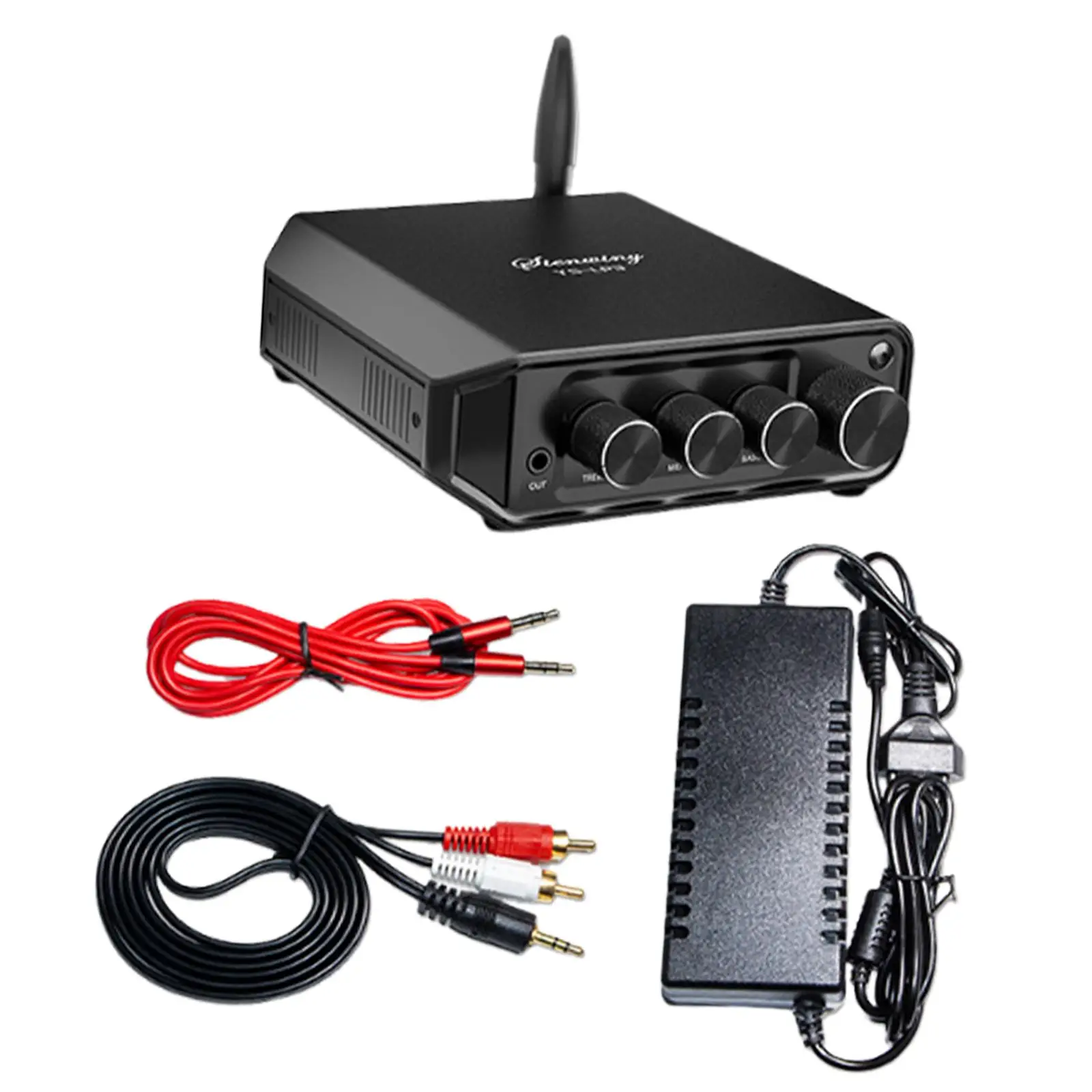 Power Amplifier 50W+50W Hi-fi 2.0 Class D Two Channel Mini Stereo Amplifier Audio Amp for System Desktop Bookshelf