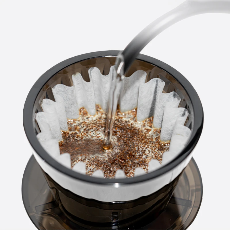 1pc Wave Coffee Dripper Crystal Eye Pour Over Coffee Filter Cups Coffee Maker Flat Bottom Increase Uniformity