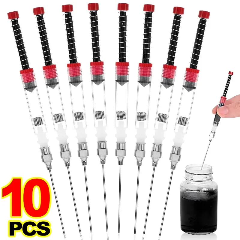 10/6/1 Stück Tintenspritzen-Füller mit abnehmbarer stumpfer Nadelspitze für 3,4-mm-Füllfederhalter-Konverter, Tintenzubehör