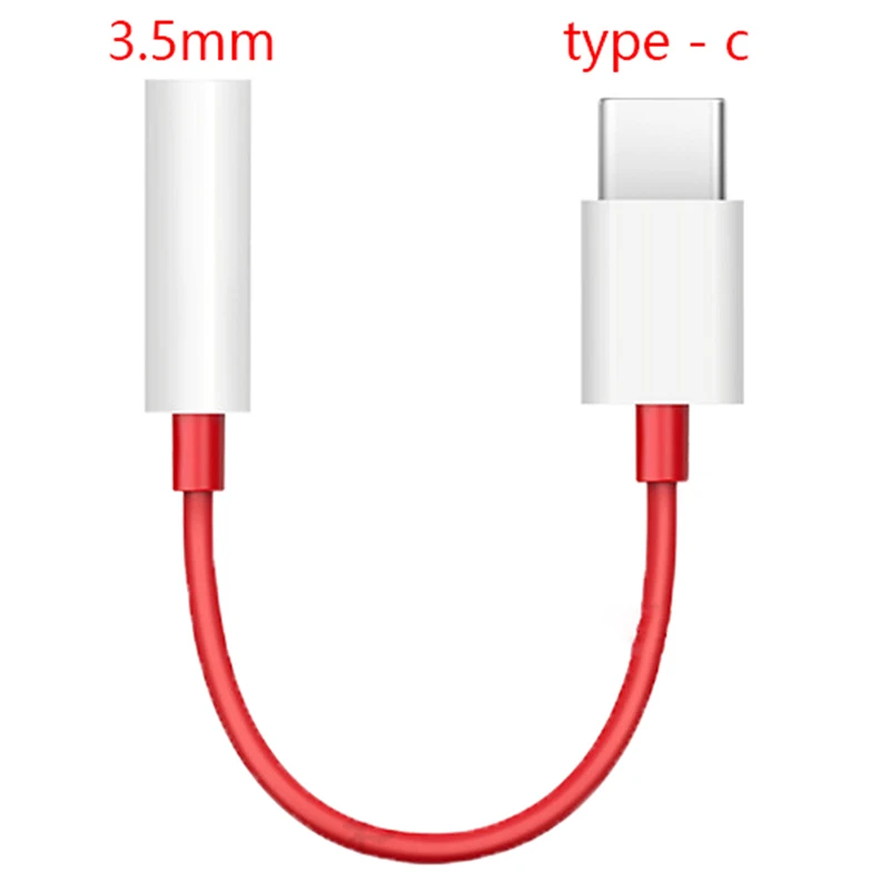 Original Oneplus 10 9 8 7T Pro 7 9R 8T Nord 2 5G USB Type C To 3 5MM Headphone Jack Adapter Audio Aux Cable Phone Accessories