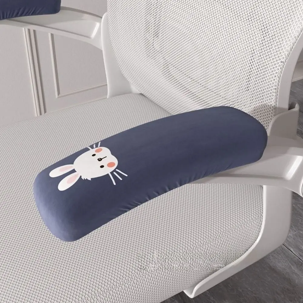 غطاء كرسي مكتب مطبوع عليه كلب الباندا أرنب الدب مقاوم للماء مع غطاء مقعد كرسي مكتب سفلي مرن #3