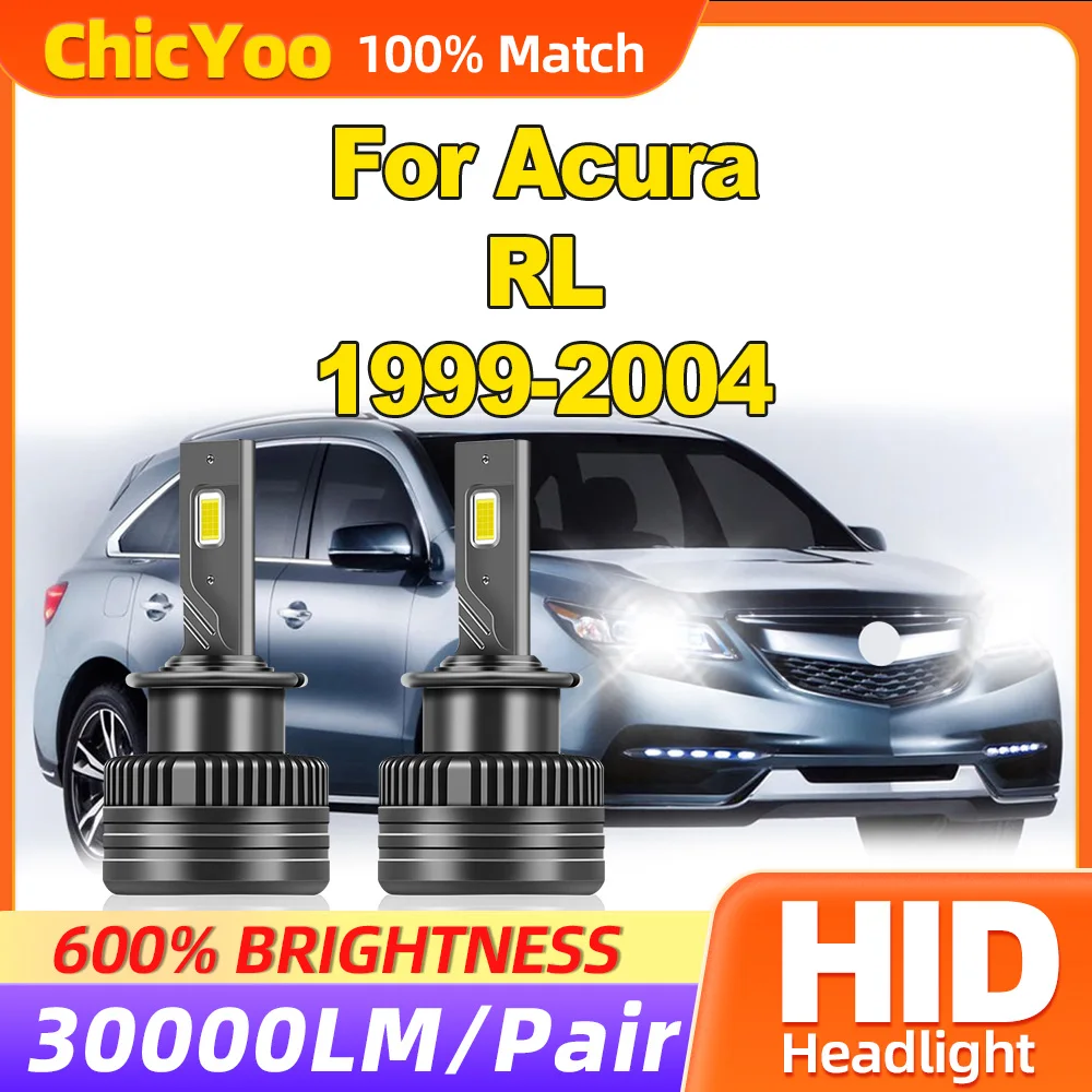 

120W D2S HID Xenon Headlamp Bulbs 30000LM LED Car Lights 12V 6000K Turbo Auto Lamps For Acura RL 1999 2000 2001 2002 2003 2004