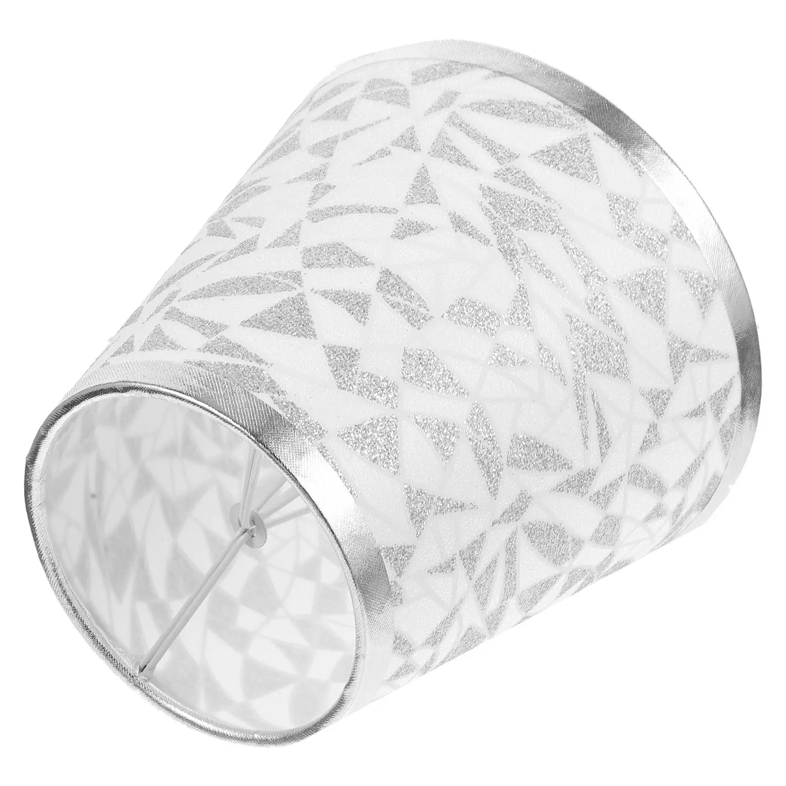 

Diamond Shape Lamp Shade PVC and Iron Material Lightweight Easy Install Modern Decorative Lampshade for Desk Table Wall Bedside