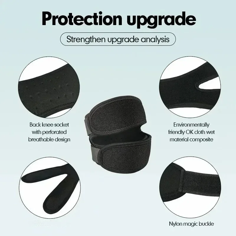 1 szt. Uciskowa opaska na kolano, elastyczny stabilizator, ochraniacz na kolano z otworem, bezpieczne nakolanniki do koszykówki, tenisa, jazdy na rowerze