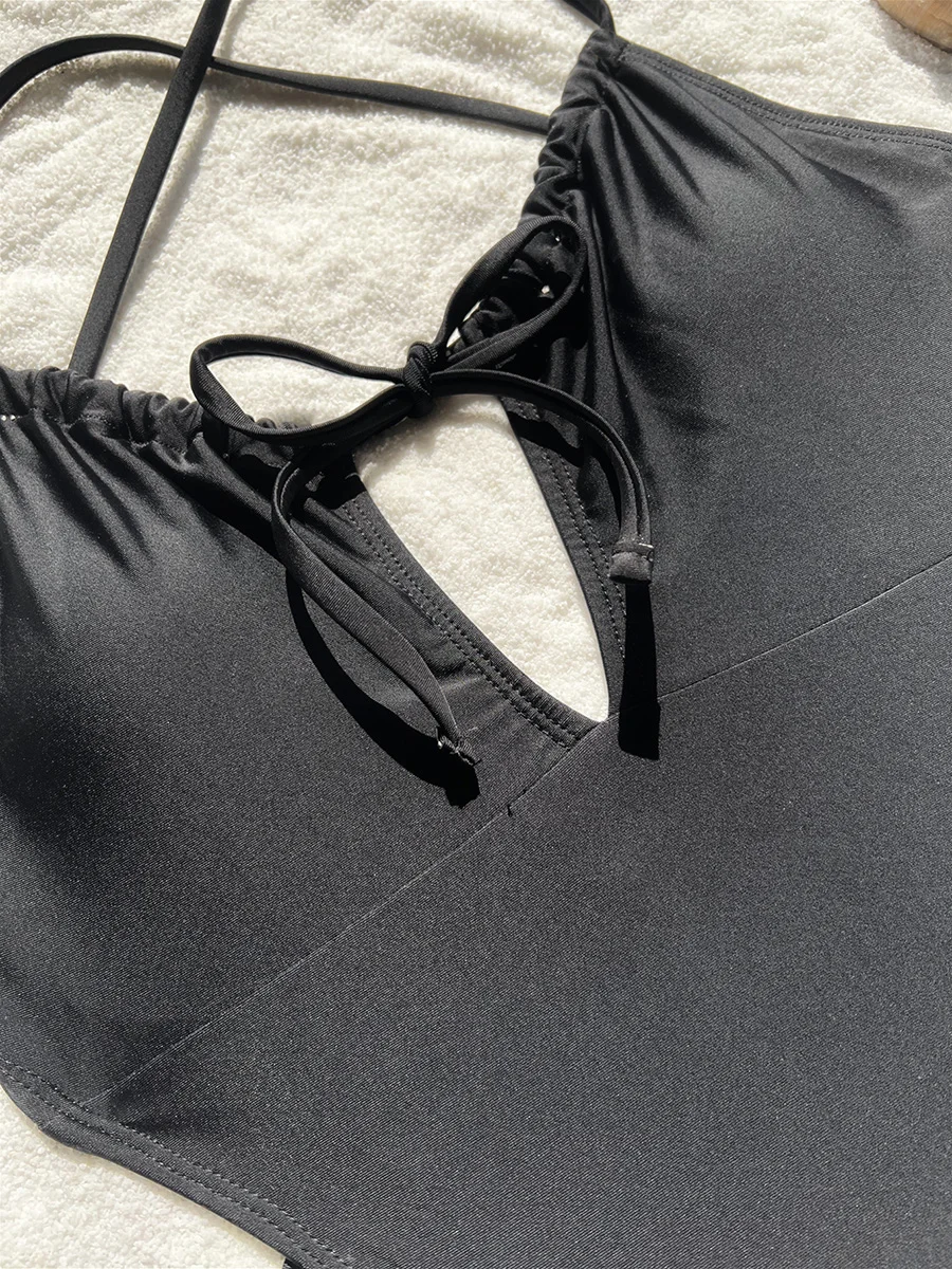 Extreme Mini Micro Thong Cross Backless Women Swimwear One Piece Swimsuit Female High Leg Cut Bather Bathing Suit Swim Beachwear