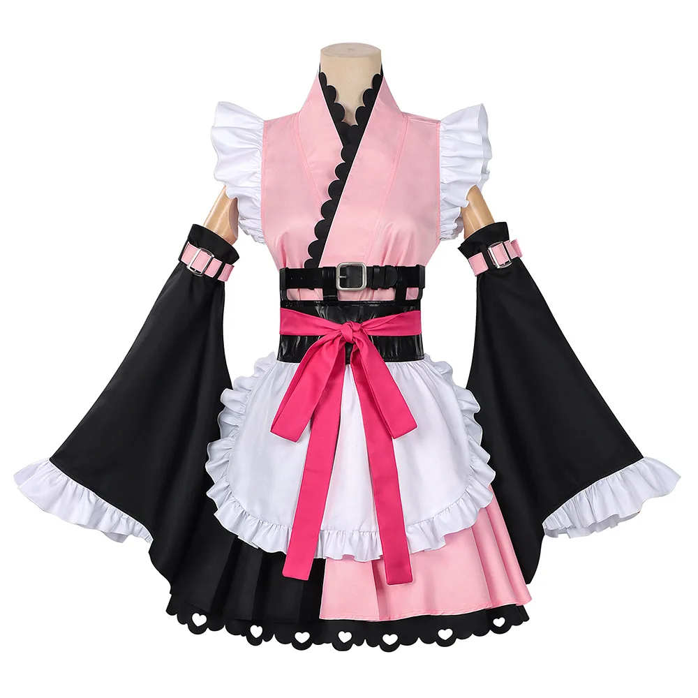 

Anime Cosmic Princess Kaguya Komazawa Noi Cosplay Costume Japanese Style Cherry Blossom Shoulder Sleeve Stage Performance Dress