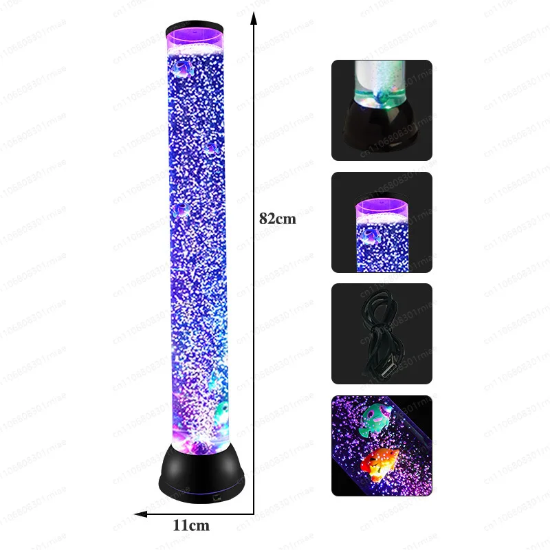 Aquarium led, USB powered atmosphere living room ornaments bedroom jellyfish colorful color changing equipment