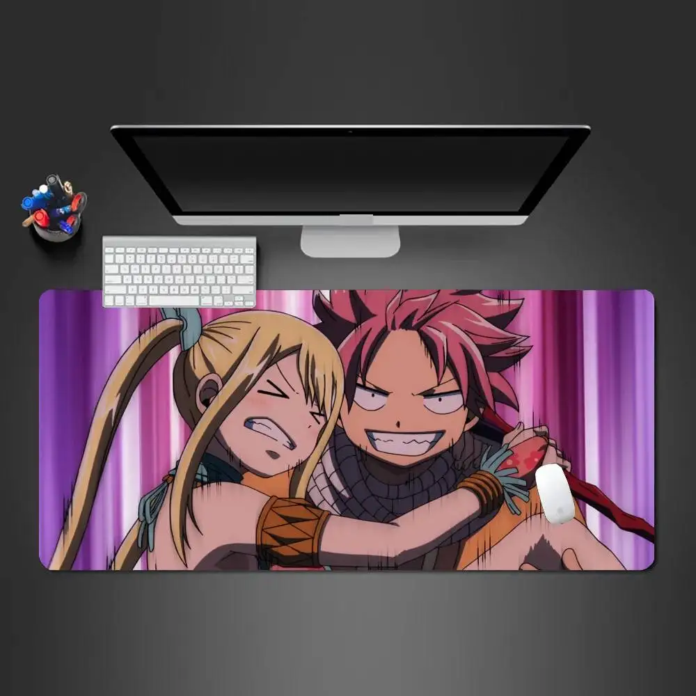 Naz And Lucy Animation Mousepad Non-slip Suitable For Office Computers Laptops E-sports Game Desk Mats XXL Keyboard
