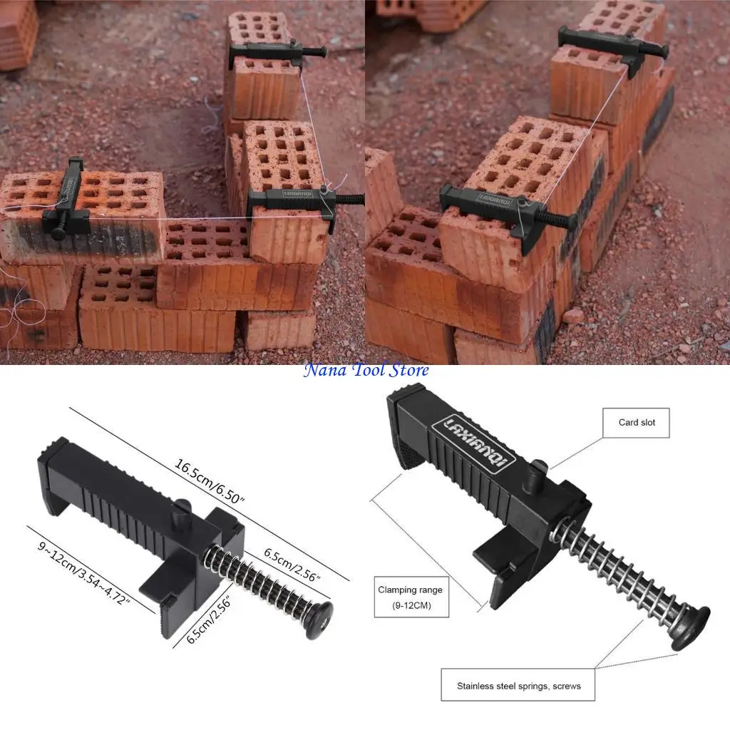 31GJ Durable Brick Liner Runner Wire Drawer Bricklaying Construction Gauge Accessory