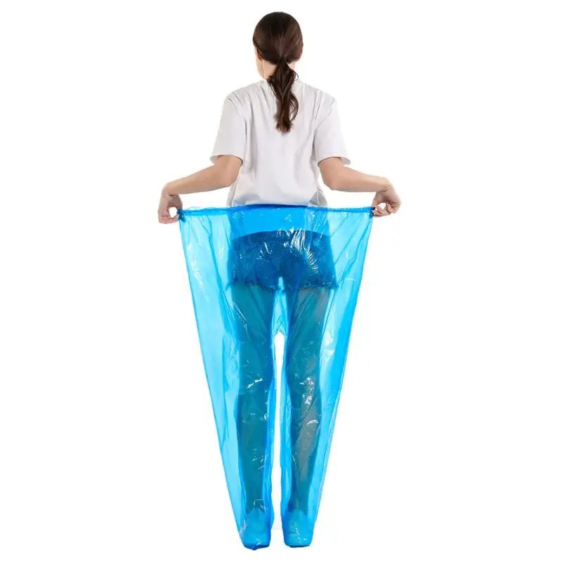 Disposable Rain Pants Rain Poncho for Outdoor Camping Festivals Hiking Dustproof Waterproof Protective Clothing