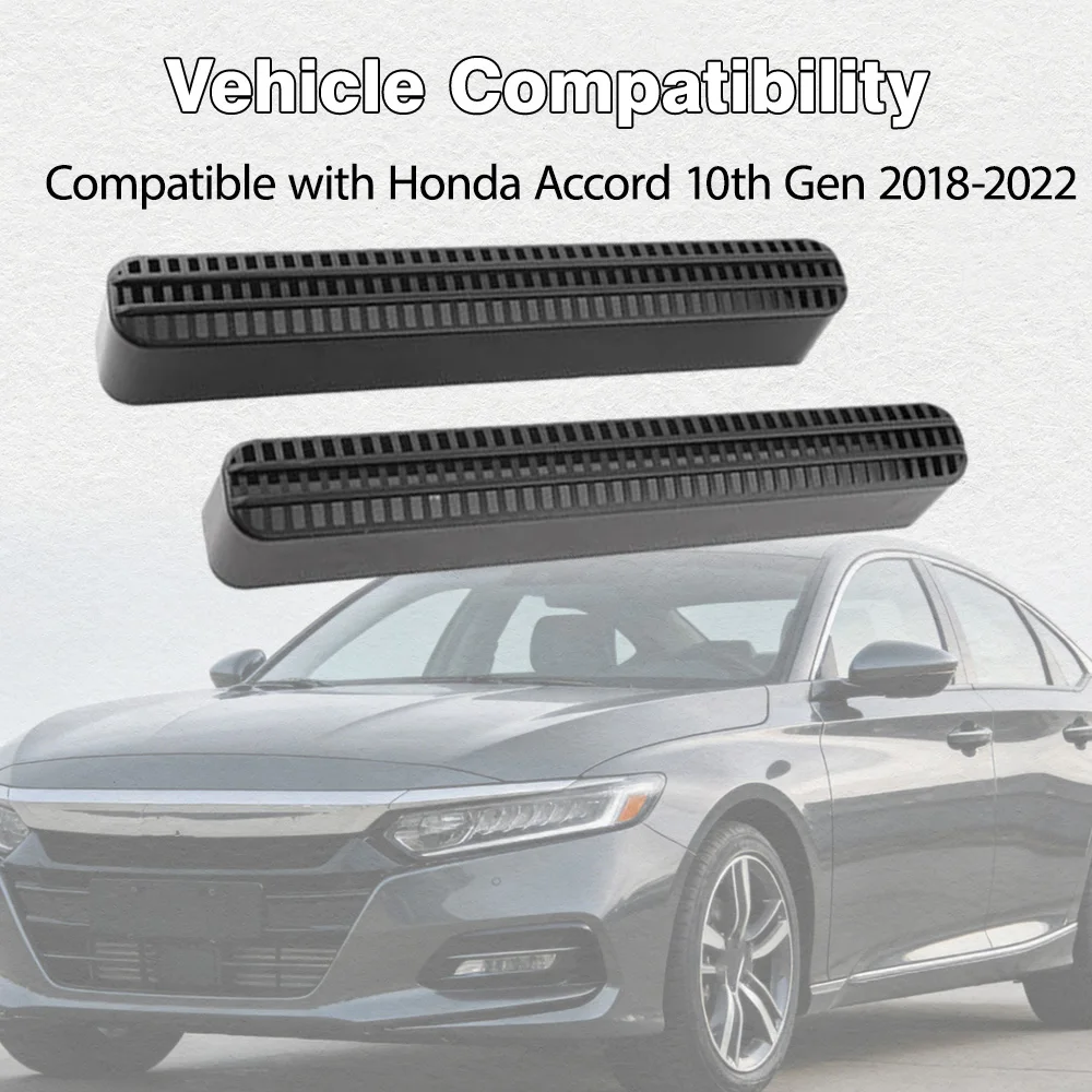 2Pcs Car Under Seat Rear Air Conditioner Duct Grill Grille Vent Outlet Cover for Honda Accord 10th Gen 2018 2019 2020 2021 2022