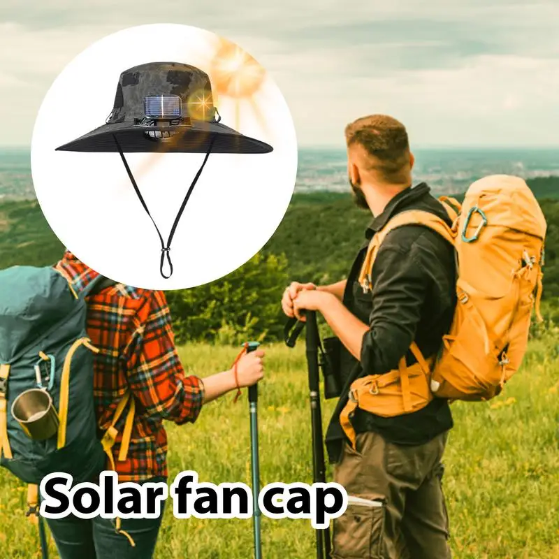 

Solar Fan Hat Hat With Rechargeable Fan Lightweight Fishing Hats Outdoor Sunshade For Mountaineering Outdoor Activities