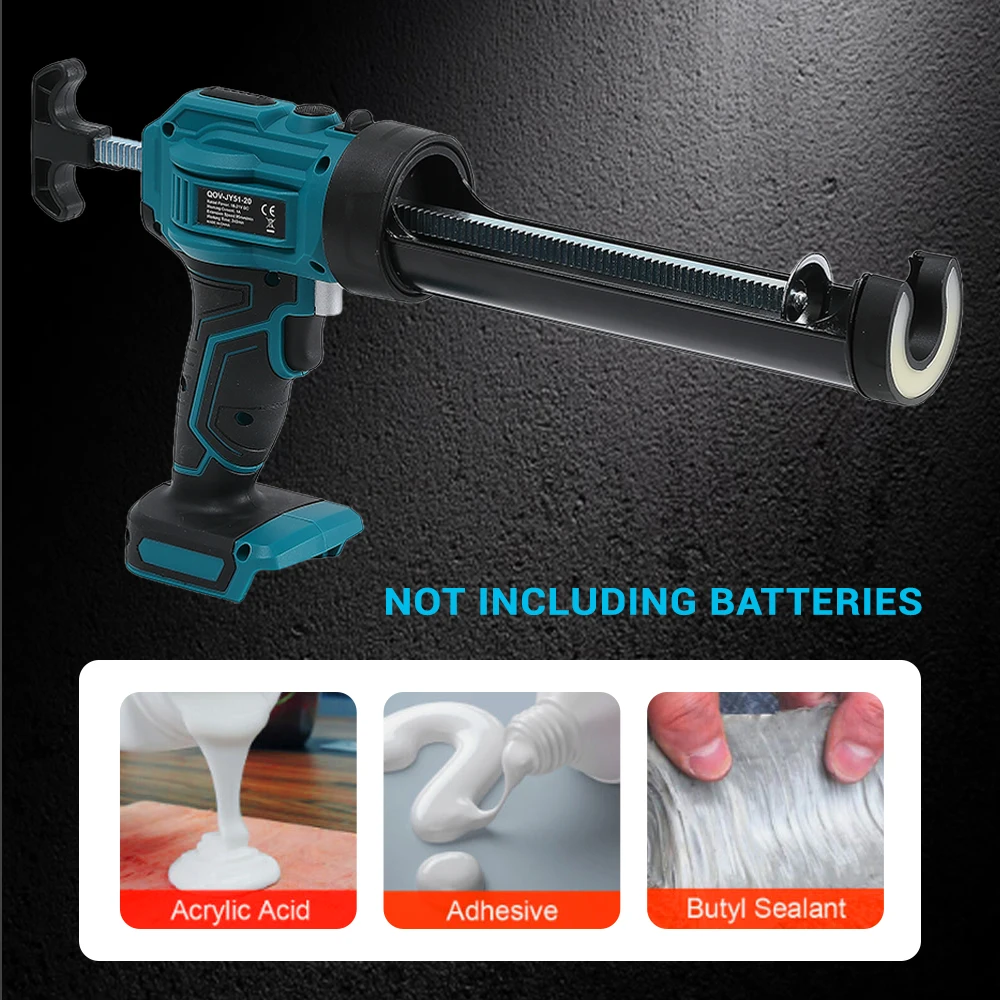 Electric Glue Gun Glass Glue Caulking Gun 4 Speeds Wireless Doors and Windows Electric Sewing Glue Tool for Makita 18V Battery