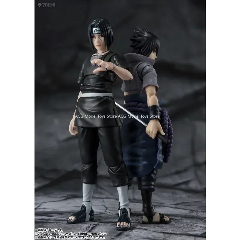 En Stock Bandai SHF Naruto serie Uchiha Itachi NARUTOP99 versión muñeca móvil figura modelo animación juguetes colección de regalo